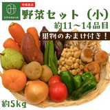 野菜セット(小)　約11~14品目／約5kg　おまけ果物付き